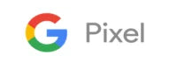 Google Pixel logo with colorful 'G' and text