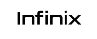 Infinix logo in black and white