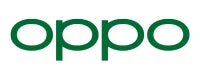 Oppo logo in green on a white background