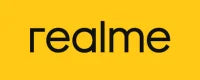 Realme logo on a yellow background