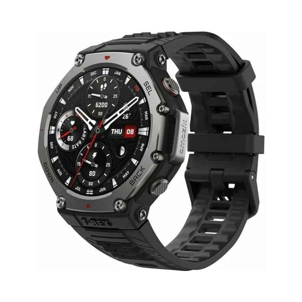 Amazfit T-Rex 3 Smart Watch | Black | Red .
