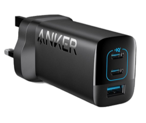 شاحن Anker 336 بقوة 67 واط بثلاثة منافذ USB-C