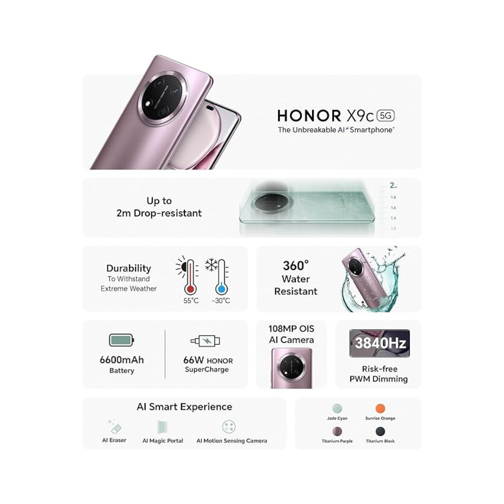 HONOR X9c 256GB latest mobile price