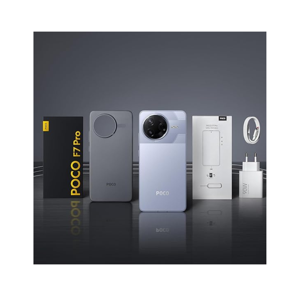 POCO F7 Pro Blue edition sleek body and stylish design latest model UAE