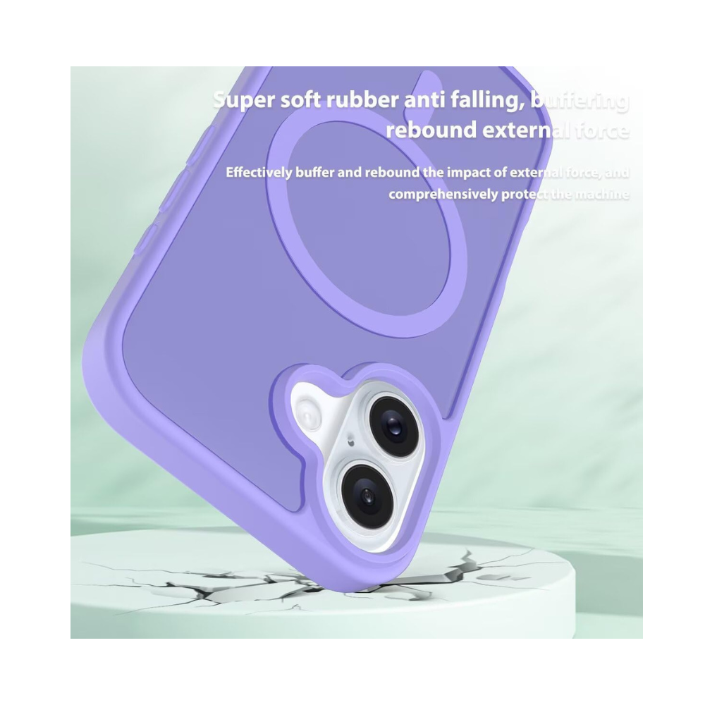 iPhone 17 ,Shockproof Protective Slim Translucent Matte Back Phone Cover .