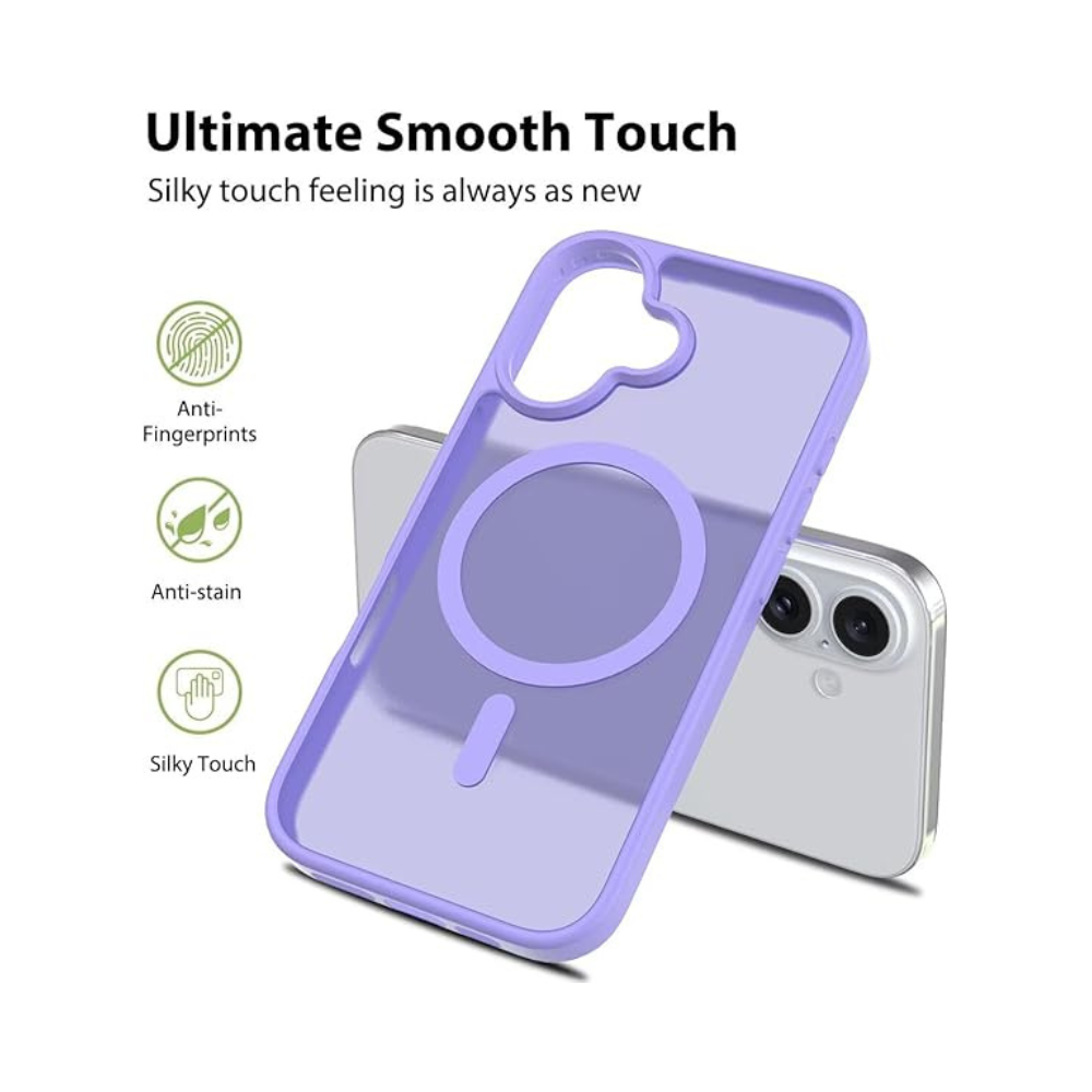iPhone 17 ,Shockproof Protective Slim Translucent Matte Back Phone Cover .