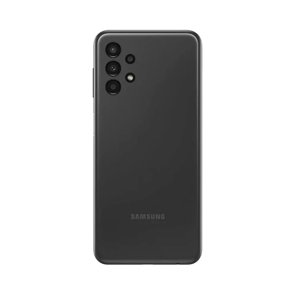 Samsung Galaxy A13 refurbished 6 GB / 128 GB in black – rear view showing quad-camera module

