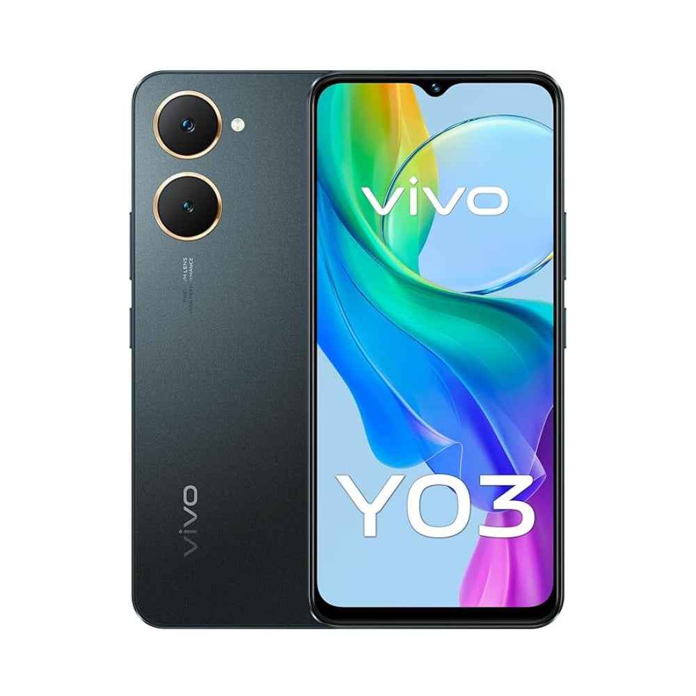 vivo Y03 - 4/128GB  Black Color.
