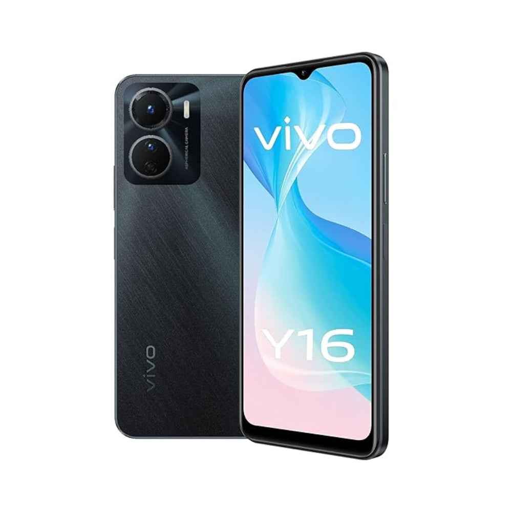vivo Y16 - 4/64GB Black Color.